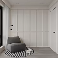 Minimalist Study Room With Desk Bookshelves Office Chair And Large Window