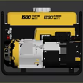 ESKO 1200W Portable Yellow and Black Generator With Control Panel And Metal Frame