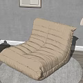 Modern Sofa Single Sofa Lazy Sofa Caterpillar Art Sofa 3d model