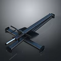 Sturdy Metal Fitness Equipment With Cross Frame And Adjustable Components