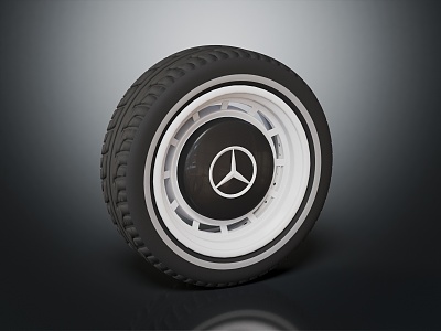 Modern tire wheels 3d model