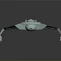 Futuristic Airliner 3D Model With Streamlined Design And Unique Wing Structure
