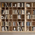 Modern Bookcase Oblique Bookcase Book Combination Book 3d model