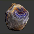Unique Vibrant Colorful Striped Natural Stone For Home Decor Accent