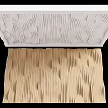 Modern Ceiling Design With Wavy Texture In White And Beige Colors