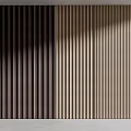 Modern Wall Panels with Vertical Stripes Dark and Light Colors for Interior Design 3d model