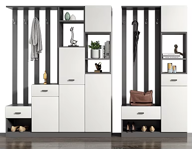 Modern Shoe Cabinet Household Partition Shoe Cabinet 3d model