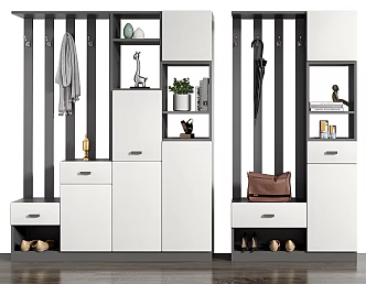 Modern Shoe Cabinet Household Partition Shoe Cabinet 3d model