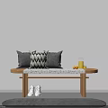 Sunlit Indoor Space With Wooden Bench Cushions White Shoes Gray Rug Yellow Cup And Oranges