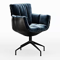 Modern Stylish Office Chair With Green Velvet Upholstery Black Frame Swivel Base And Multiple Colors