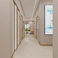 Mingde Dental Clinic Reception Area With Reception Desk Sofa TV Plant And Decorative Paintings