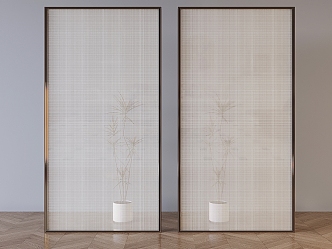 Modern Layup Glass Partition Bathroom Glass Partition Hotel Dry and Wet Separation Partition Changhong Frosted Glass Screen 3d model