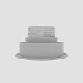 Modern White Recessed LED Downlight For Home Interior Lighting Fixture