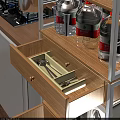 Modern Bathroom Cabinet Rack With Drawers Cabinet Doors And Storage Functionality 3d model