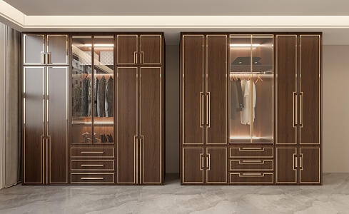 New Chinese wardrobe 3d model