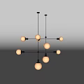 Modern chandelier 3d model