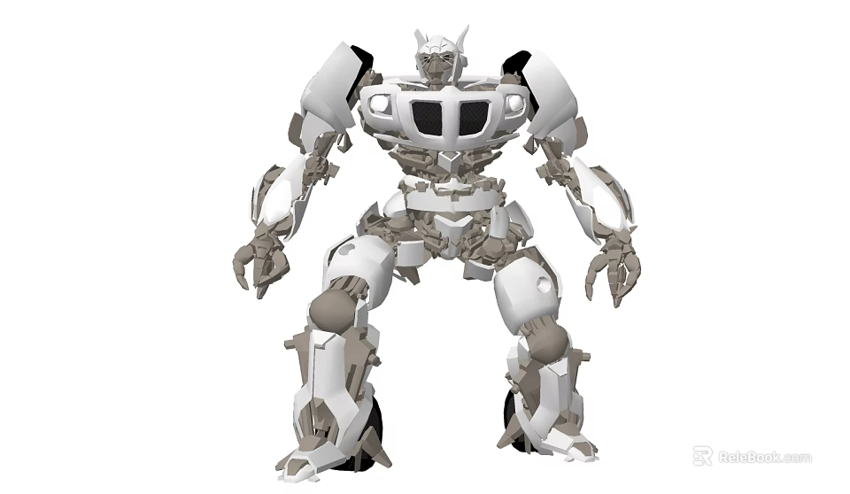 Futuristic Mechanical Robot Design Featuring Detailed Joints And Metallic Structure 3d model 