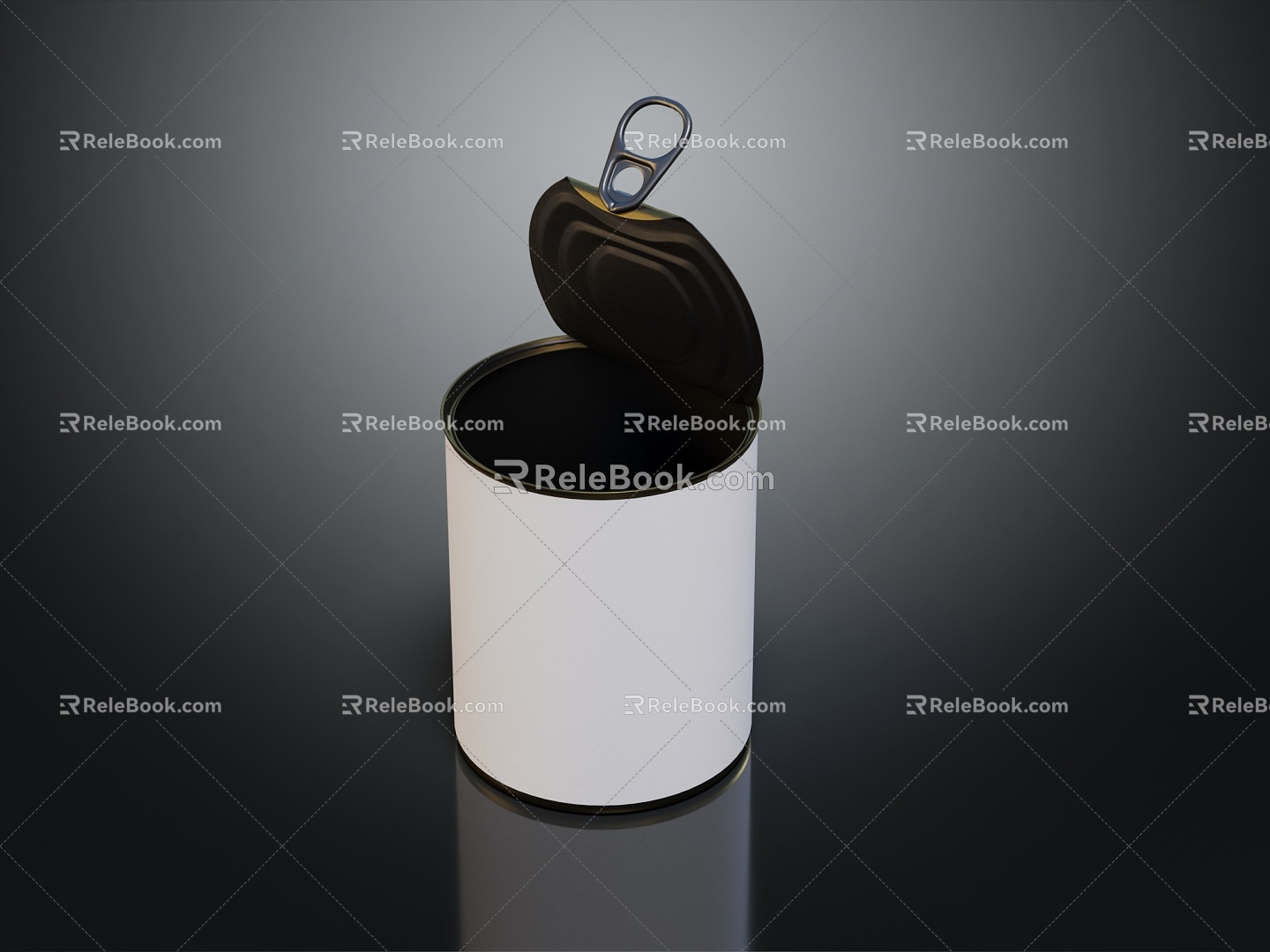 Modern cans, canned metal cans model