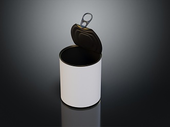 Modern cans, canned metal cans 3d model