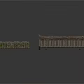 Traditional Chinese Architecture Roof Structure With Tile Design And Curved Eaves