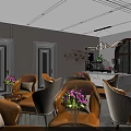 Rural Revitalization Consulting Center Reception Area With Yellow White Sofas Coffee Tables TV And Greenery
