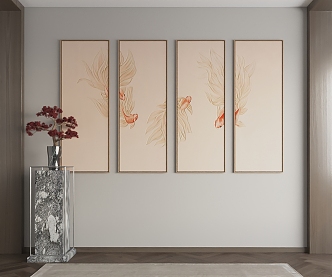 New Chinese Decorative Painting 3d model