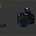 Nikon D7200 Digital Camera With Lens Cap On Dark Reflective Surface