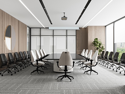 Meeting Room Meeting Room Office Desk Chair Office Chair Projector Office Space 3d model