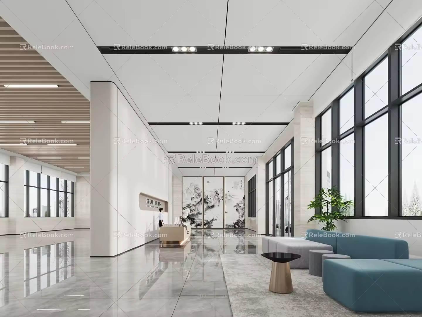 Office Handling Hall Reception Hall Office Reception Hall Office Reception 3d model