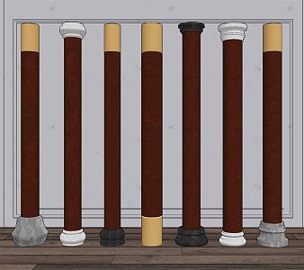 New Chinese Pillar 3d model