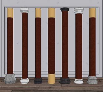 New Chinese Pillar 3d model