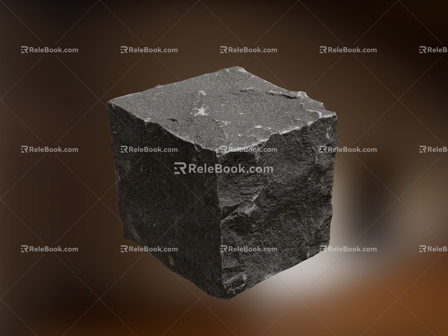 Stone Rock Stone Block Cement Stone Platform Shizhu Mountain Granite Broken Stone Road Brick Brick Road Brick 3d model