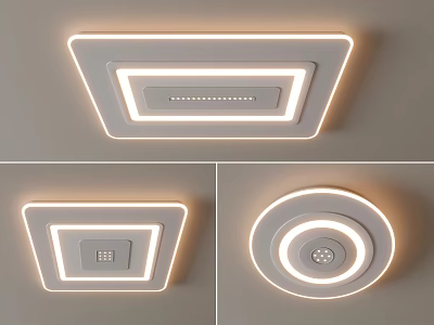 Ceiling lamp round ceiling lamp geometric ultra-thin bedroom living room children's room simple 3d model