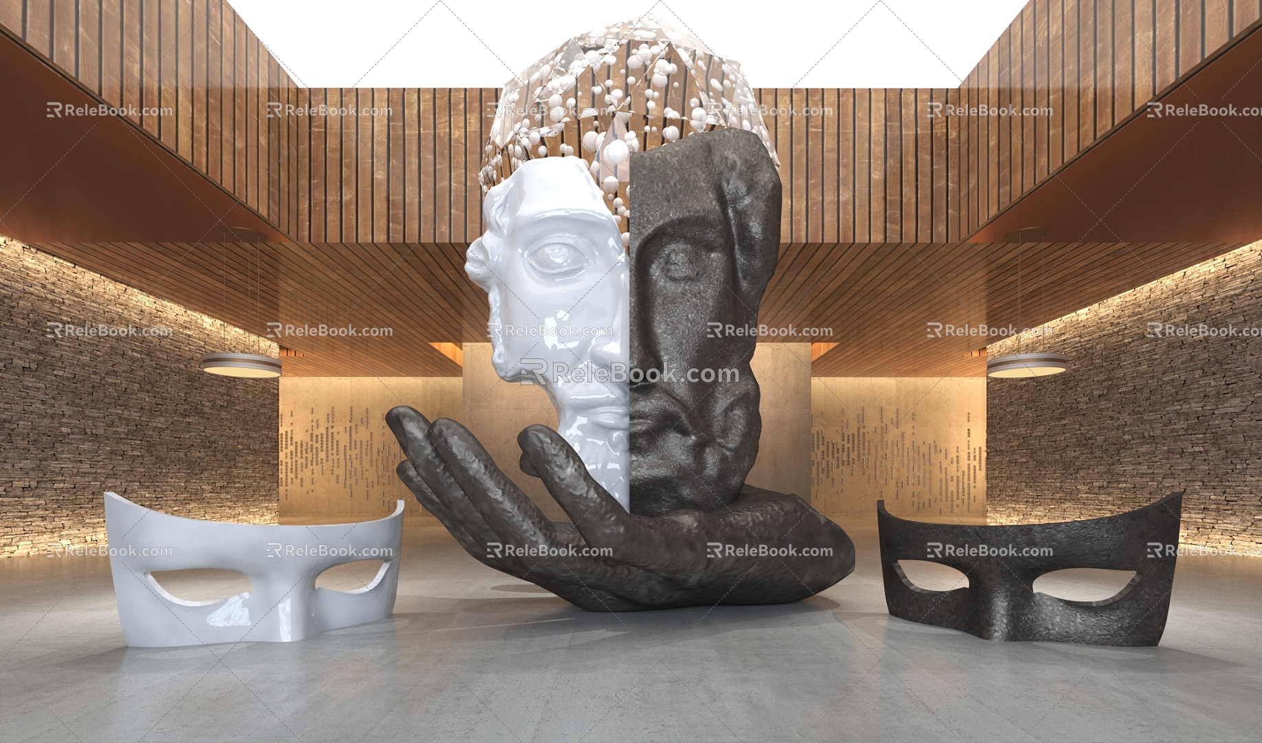 Modern Art Museum 3d model