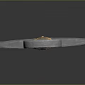 Decorative Sword Featuring Blue Blade And Ornate Brown Gold Hilt With Star Guard