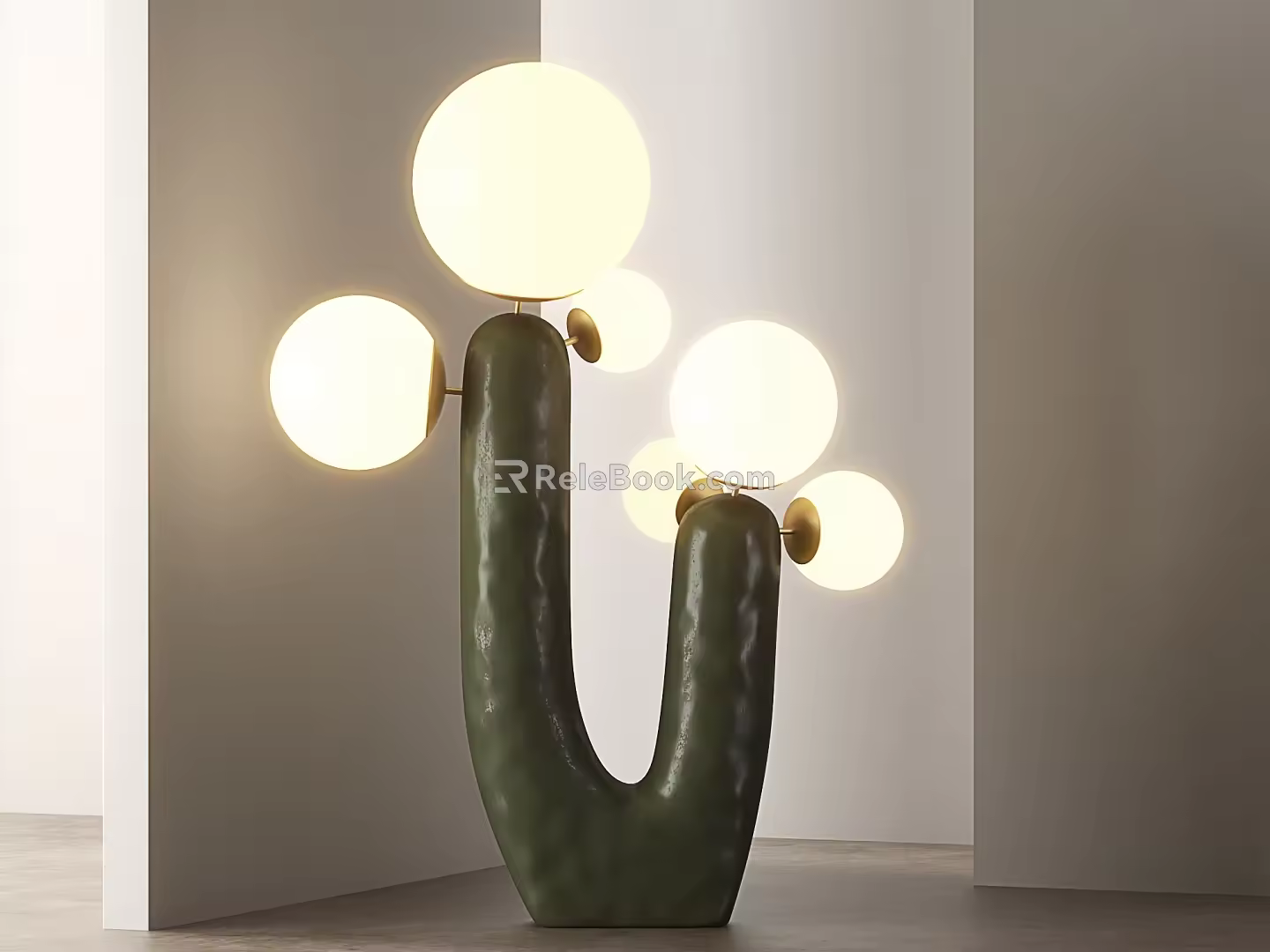 floor lamp cactus floor lamp 3d model