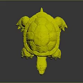 White Textured Turtle Sculpture As Unique Decorative Furniture Accent Piece