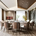 Modern private room 3d model