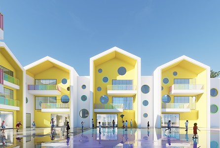 Modern Kindergarten Architecture Kindergarten 3d model