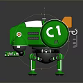 Mech Warrior Mech Soldier Machine Battlearm Mechanical Battlearm Machine Fighter Robot 3d model