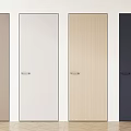 Modern Invisible Door Minimalist Frameless Door Simple Single Door 3d model