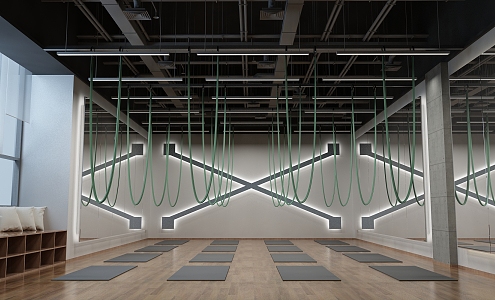 Modern Yoga Studio 3d model