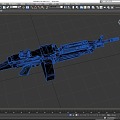 M249 Machine Gun SAW Class Light Machine Gun Machine Gun Submachine Gun Firearms Low Face Number Low Model Game Sub-era Film and Television Level Super Realistic 3d model