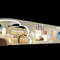 Modern Tobacco And Alcohol Store Design With Curved Exterior Display Shelves And Lighting