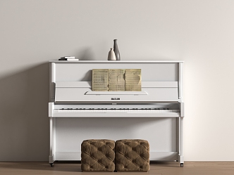 Musical Instrument Modern Piano 3d model