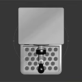 Superdry Stainless Steel Kitchen Appliance With Dispenser Knob And Perforated Base