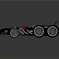 Lego Red Bull ASUS Race Car Model With Black Red Blue Design And Multiple Wheels