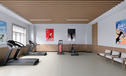 Modern Gym 3d model