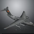 Aerospace Transport Aircraft Carrying Satellite Equipment For Space Missions With Four Engines