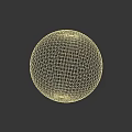 Concrete Sphere Decorative Component On Wooden Tabletop With Rough Textured Gray Wall
